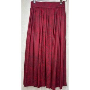 Vtg Jeffrey Scott Lady Brookshire Wool Paisley Maxi Skirt 4